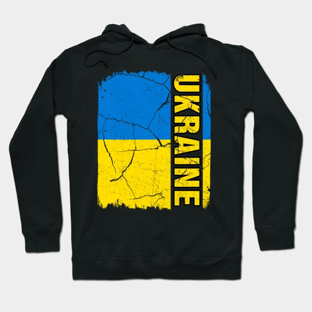 Vintage Ukrainian Flag Ukraine Pride Roots Heritage Hoodie by snnt